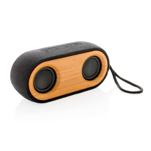 double enceinte bluetooth bamboo x personnalisee